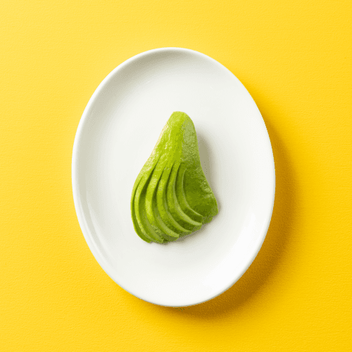 Side of sliced avocado