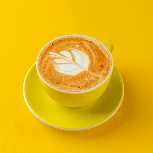 Latte with foam art