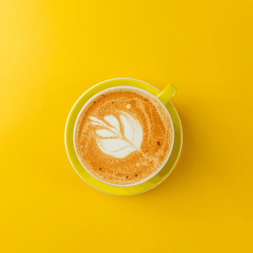 Dolce De Leche Latte with foam art